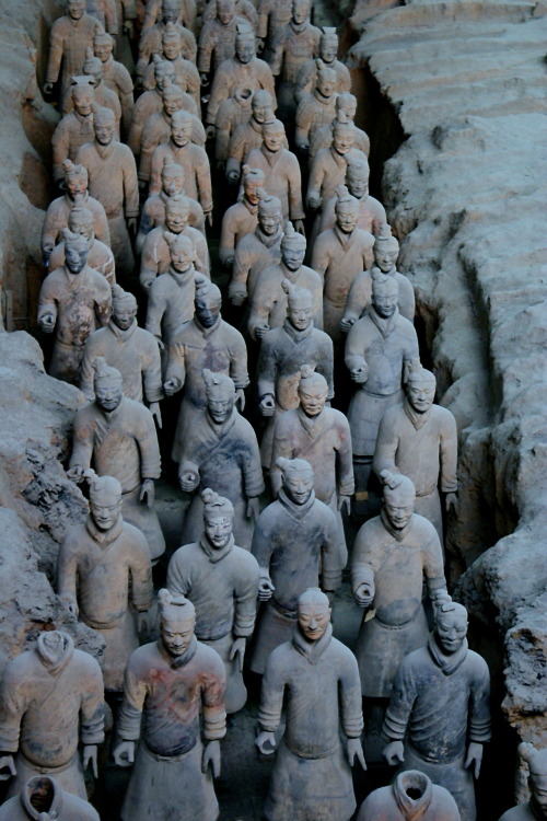 lovelydreamerjoyful:  Army of terracotta soldier - China - Xian