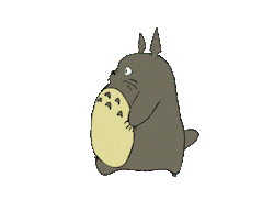 Tra-Nsparent:  Transparent Totoro Walking Across Your Blog :) 