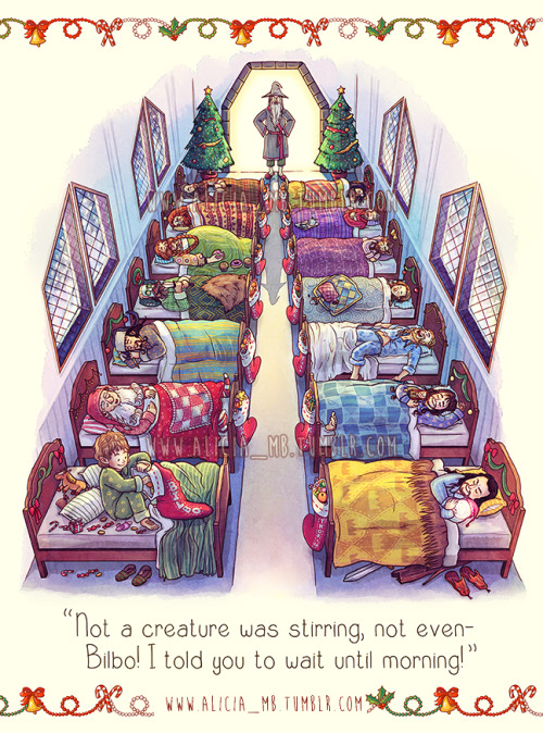 Twas the night before Christmas, when all through Erebor&hellip; This illustration really ought to b