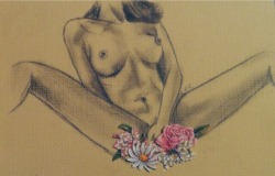 blissfulwildflower:Orgasm, secret garden. Self-portrait.I