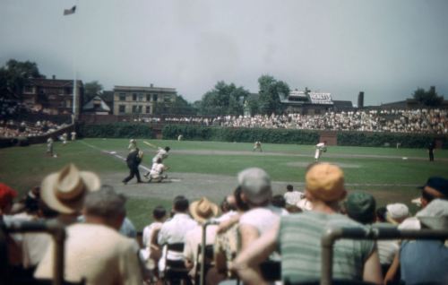 Wrigley Field (Cubs vs Pirates. Chicago, July 5th, 1950.)
