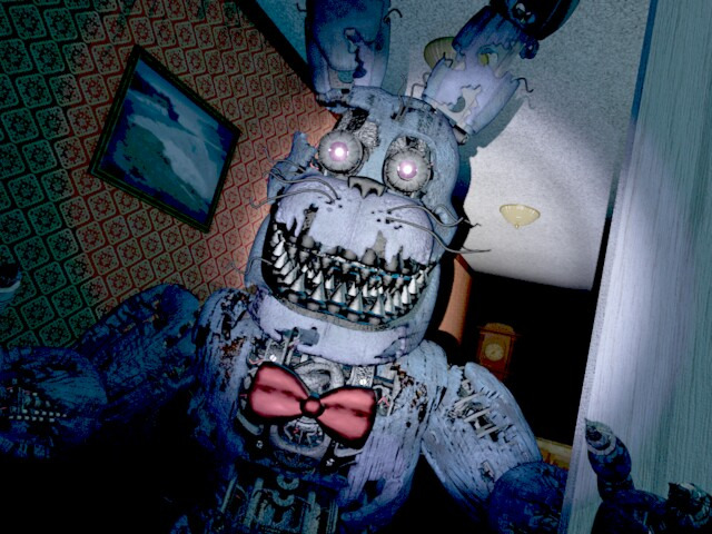 Five Nights at Freddy's 4 - JUMPSCARE DE NIGHTMARE - Animatronico Oculto  Shadow - Night 7 