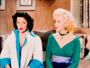 lindsayslohan:Marilyn Monroe and Jane Russell in Gentlemen Prefer Blondes (1953)