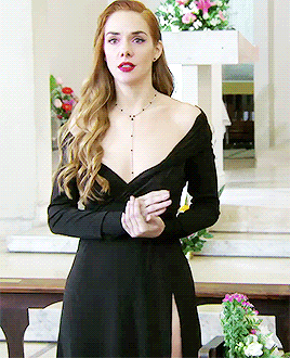 jazminsdr: jaz in that iconic black dress at flor and dani’s wedding