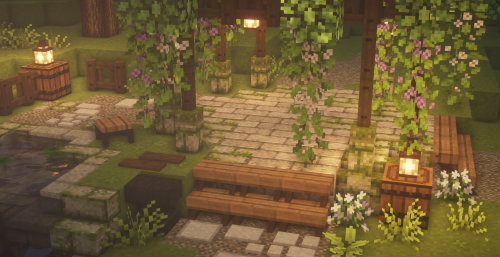 sneak peak of the stuff I’m adding to my CIT pack! The image features flowering vines, stairs,