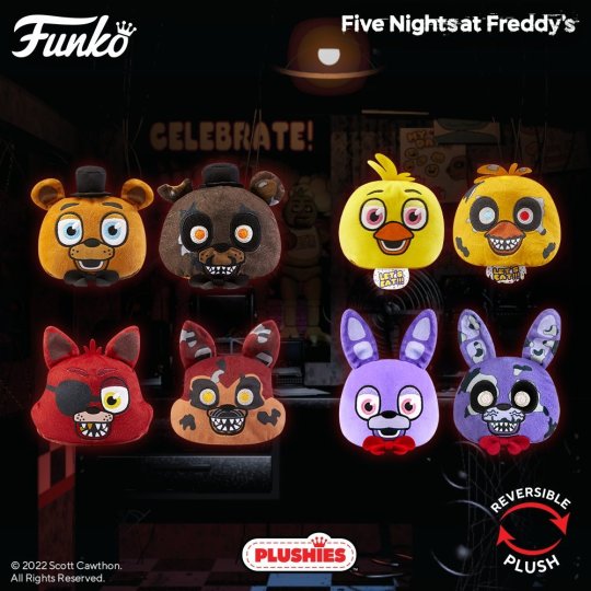 Five Nights at Freddy's Freddy Reversible Head 4-Inch Plush