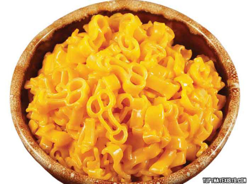 yup-that-exists:  Penis shaped Macaroni & cheese Yup, you read that right! There’s actually macaroni and cheese that’s shaped like penis’. I think I’ll just stick to the standard style of macaroni & cheese. But just incase you want yours