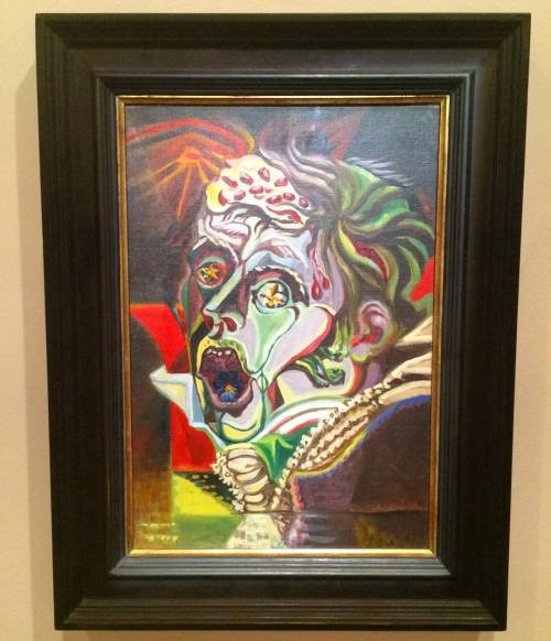 bhsutton:  André Masson’s grotesque and spectacular portrait of Heinrich Von Kleist from 1939. (at Musée Cantini)