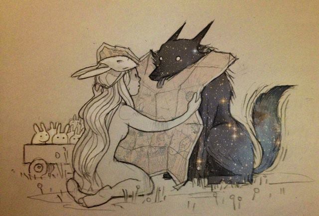 aspectofadreamer:  The world of Bunny and Lupus by Chiara Bautista