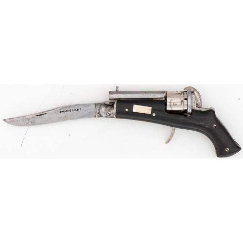 Belgian pinfire knive revolver, mid 19th centuryfrom Cowan’s Auctions