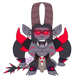 quibbles-and-bits:  So… When I drew Xavius for that one quick doodle Tyrande strip I referenced Mojo Jojo from Powerpuff Girls for the expression alone Little did I know that Xavius translates too damn well as a Mojo himself 