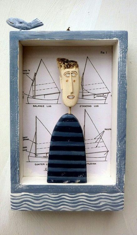 By Lynn Muir wooden figures. via Pinterest 