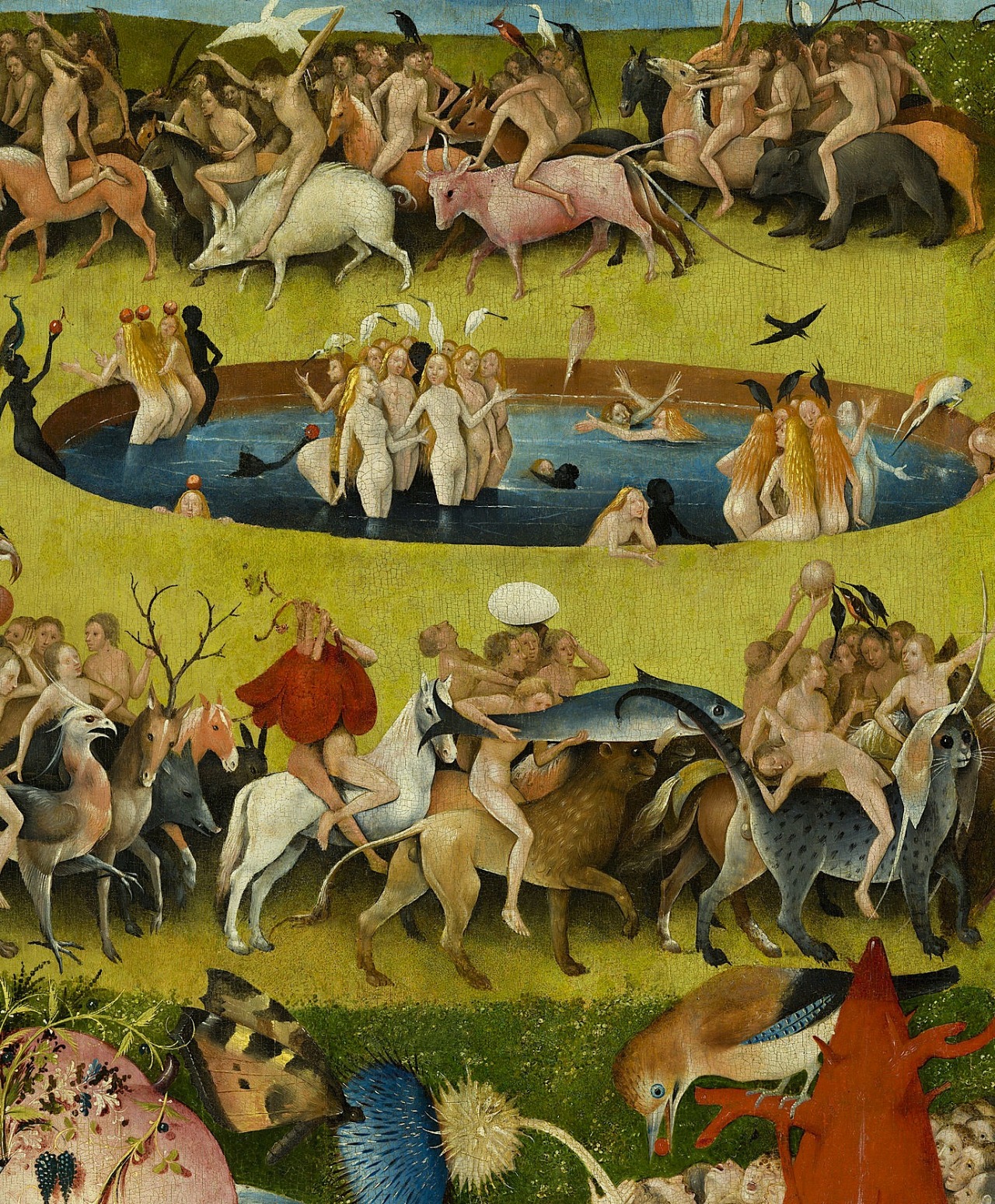 magictransistor:  Hieronymus Bosch, The Garden of Earthly Delights, ca. 1515.
