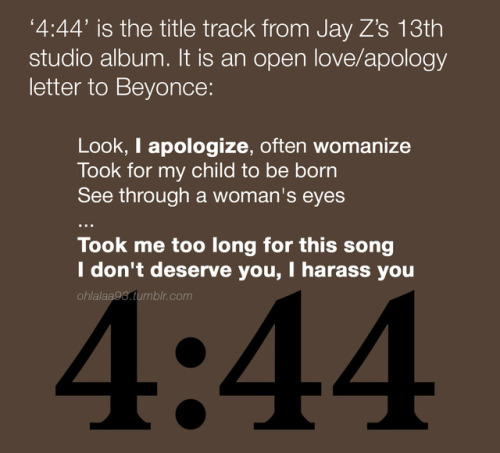 FINALLY THIS LEMONADE/BECKY THING SOLVED. Apology from Jay to Bey 