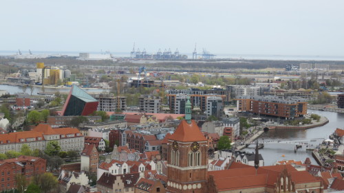 The view from the top of St. Mary’s church, Gdansk