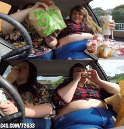 bigcutiebonnie: Piggies at the drive thru