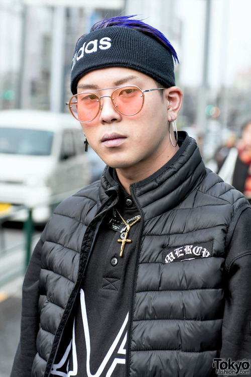 tokyo-fashion:  Rikuto, Yuuta, and Cheney on the street in Harajuku wearing fashion from FaTToyz, eyeye, Underground, monomania, Yosuke, More Than Dope, and Dr. Martens. Full Looks