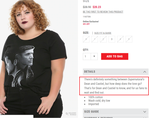 destiel shirt