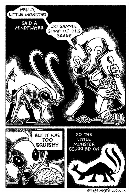 lekosis: dr-archeville: joseph-lavode: dungeongrind: The Very Hungry Rust Monster is a mini-comic I 