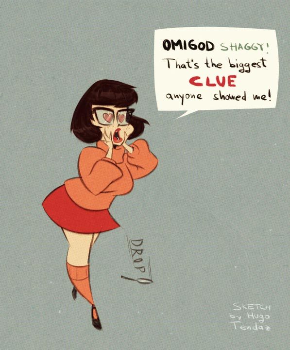 Velma - Scooby Doo - Cartoony PinUp SketchShaggy, you dirty ol’ rascal :)Newgrounds