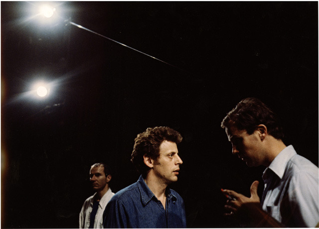 Philip Glass and Robert Wilson during rehearsals of “Einstein on the Beach” in Avignon, France, 1976