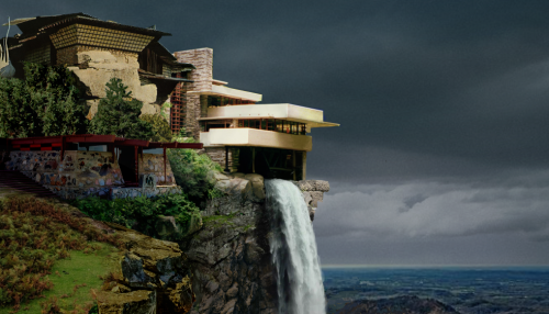 house on the rock + falling water + taliesin