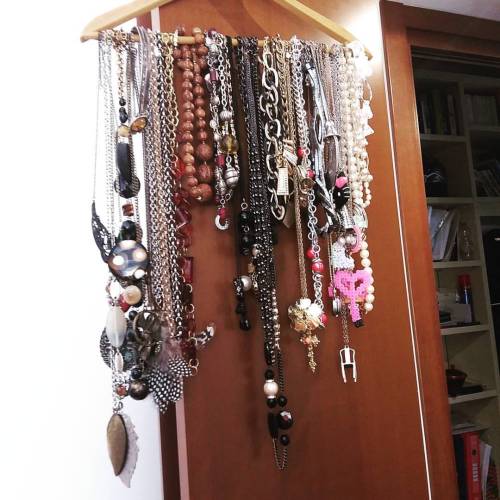 I guess my passion for necklaces has somehow gone out of hand… #necklace #jewels #jewelry #je
