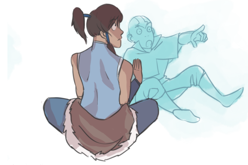 An AU Where Korra Grows Up With A Young Spirit Aang! She Didn’t Have Very Many “friends” At The