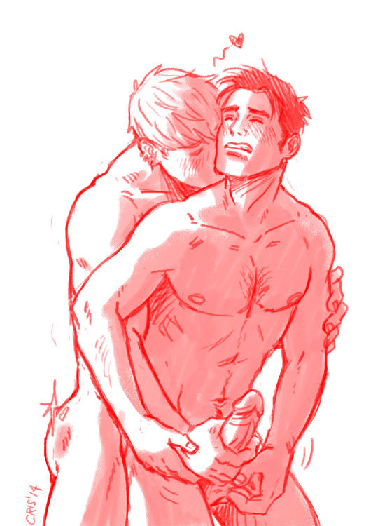 cris-art:    Sketch, Kiss I hope you like it! ♥  