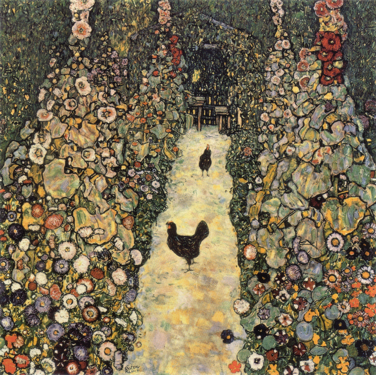 artandopinion:
“ Garden Path with Chickens
1916
Gustave Klimt
”