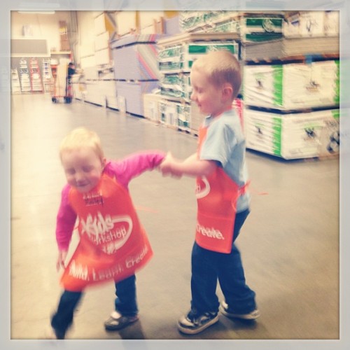 This is as good as we could get at Home Depot this morning. Suffice to say, they were both pretty cute. (at The Home Depot)