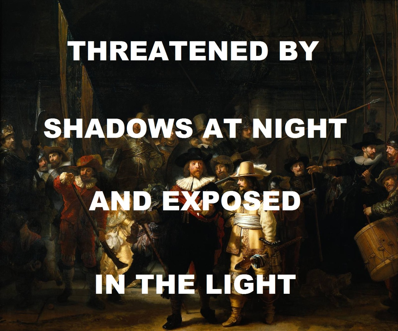 pinkfloydart:    Shine On You Crazy Diamond - Pink Floyd / The Night Watch - Rembrandt