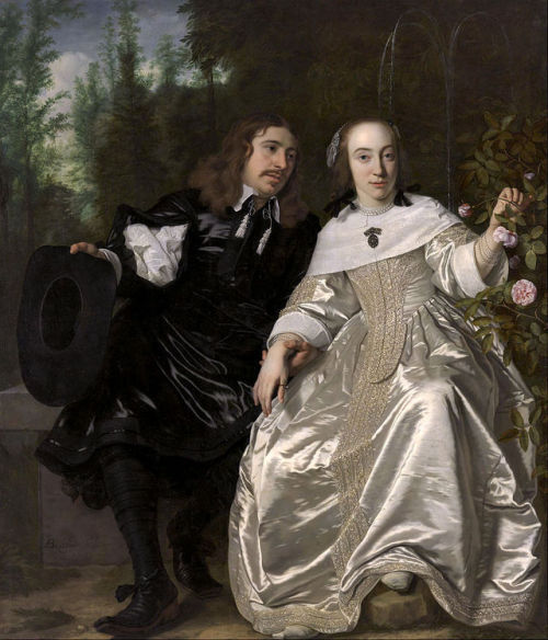 Portrait of Abraham del Court and His Wife Maria de Keerssegieter by Bartholomeus van der Helst, 165