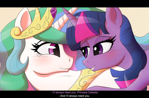 I mean, if there was one part of the premiere I liked most, you know it was Twilight and Celestia ju