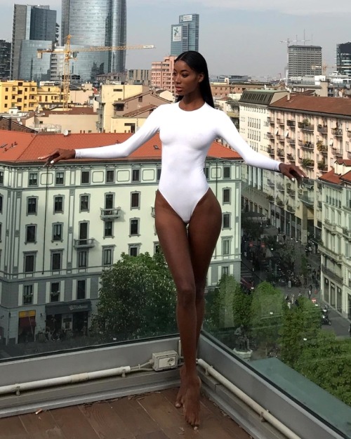 babe-in-leotard:  Wearing white