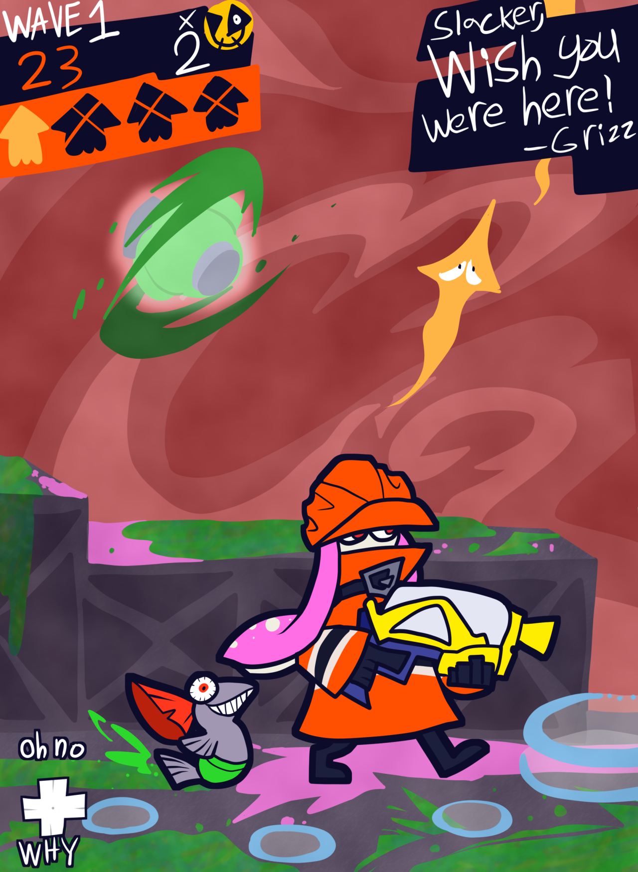 Salmon Run Have a nice die Get back to work!