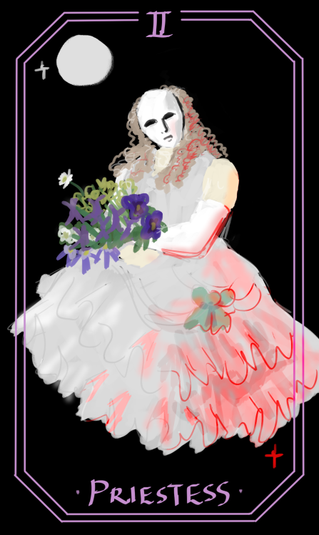 lunarharp: first four cards in my takarazuka tarot project!THE FOOL - 初舞台性/debuting performerthe inn