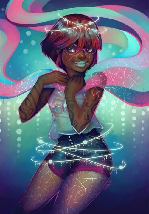 diglettdevious:madmothmiko:Black Artist Showcase: Geneva BTumblr URL: prinnayi wish i was a magic gi