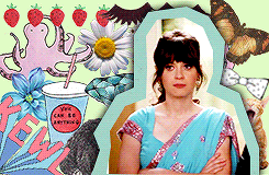 allyhendrx-deactivated20160224:  favorite female characters: jess day  I break for birds. I rock a lot of polka dots. I have touched glitter in the last 24 hours. I spend my entire day talking to children, and I find it fundamentally strange that you’re