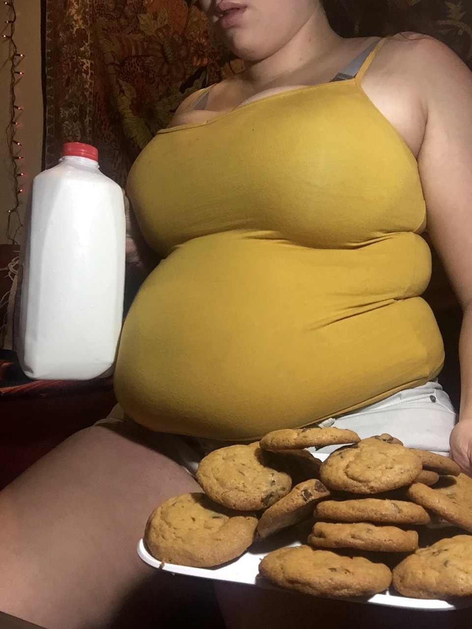sb131:  Cookies and milk before bed time. (3160 calorie midnight snack nbd)