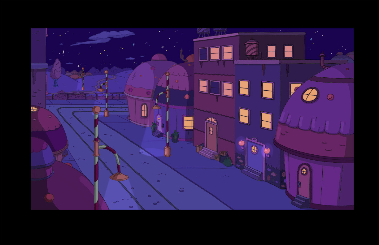     selected backgrounds from  Root Beer Guy art director - Nick Jennings BG designers