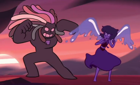 Once upon a time remarked that Lapis Lazuli’s weapon (be it water manipulation or simply her wings) is unsuitable for forming fusion weapons with other gems.I was wrong. Very wrong.True, we haven’t seen it happen yet, but after more consideration