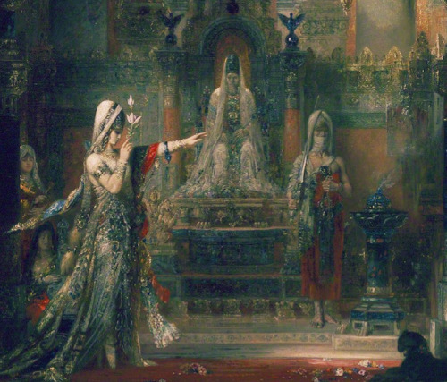 wonderwarhol:Detail of Salome Dancing Before Herod, 1876, by Gustave Moreau (1826-1898)