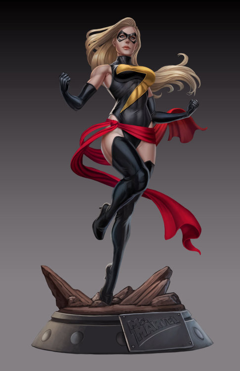 Porn Pics exotication:  Ms Marvel figurine by ArtGutierrez