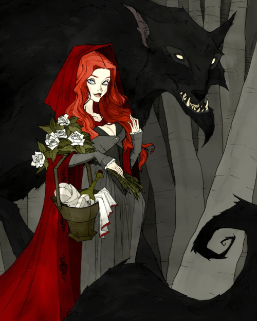 ex0skeletay:  The Little Mermaid Beauty and the BeastSleeping BeautyLittle Red Riding Hoodby Abigail Larson 