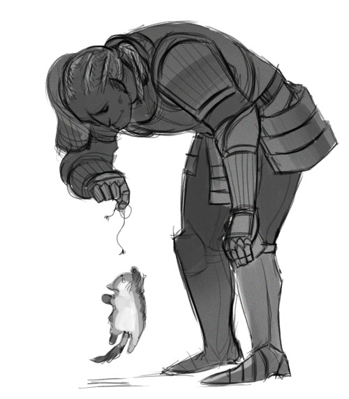 remington-zero: “— I was just helping it train.” Softie <3