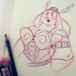 Quick Valkyrie sketch I did during meetings 