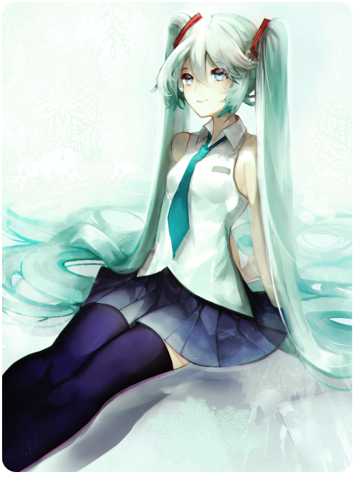 Not a Snow Miku. It has been a long time since I drew her .. [ x ] 