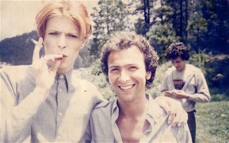 alassinsane7: Bowie and Martin behind the scenes of the man who fell to earth