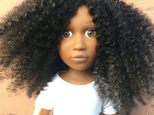 missharlowharlot:  officialblackwallstreet:   Naturally Perfect aims to change the standard of beauty for young girls, one doll at a time. Their “Angelica Doll” is the FIRST natural hair 18-inch doll with facial features true to black women AND hair